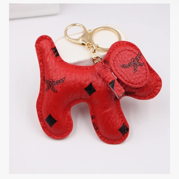 Accessories - 🆕 Cute Leather Puppy Keychain Keyring for Women,Purse Bag Charms for Handbags